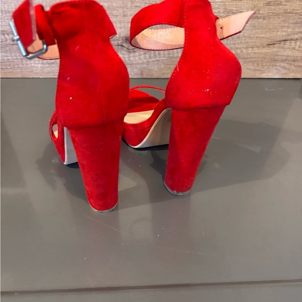 Allegra K Vibrant Red Belt - Picture 5 of 6